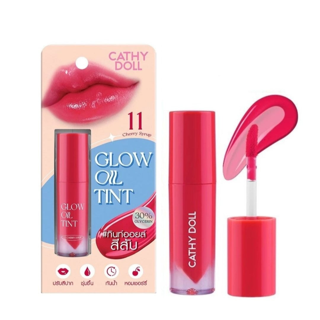Cathy Doll Lip Tint Glow Oil Tint (no.11) Cherry Syrup 2.4g