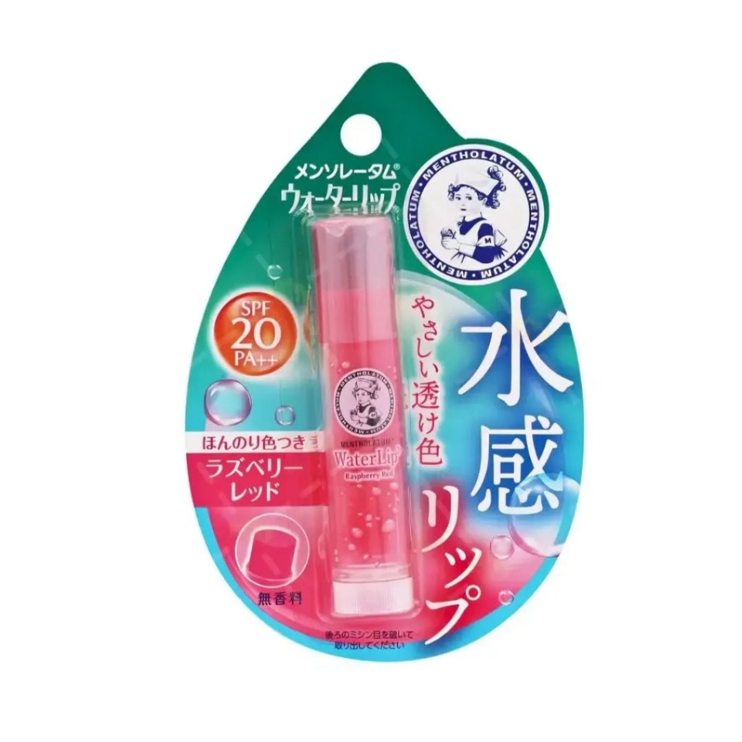 Rohto Mentholatum Water Lip Raspberry Red Spf 20 Pa++ 4.5g