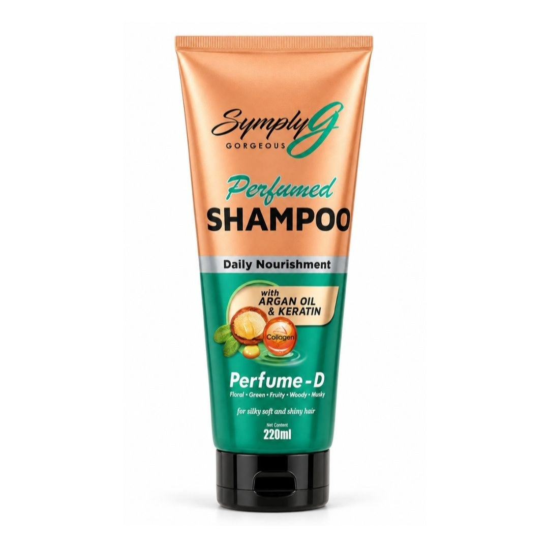 Symply Gorgeous Shampoo Daily Nourishment With Argan Oil & Keratin Collagen Perfume -d 220ml