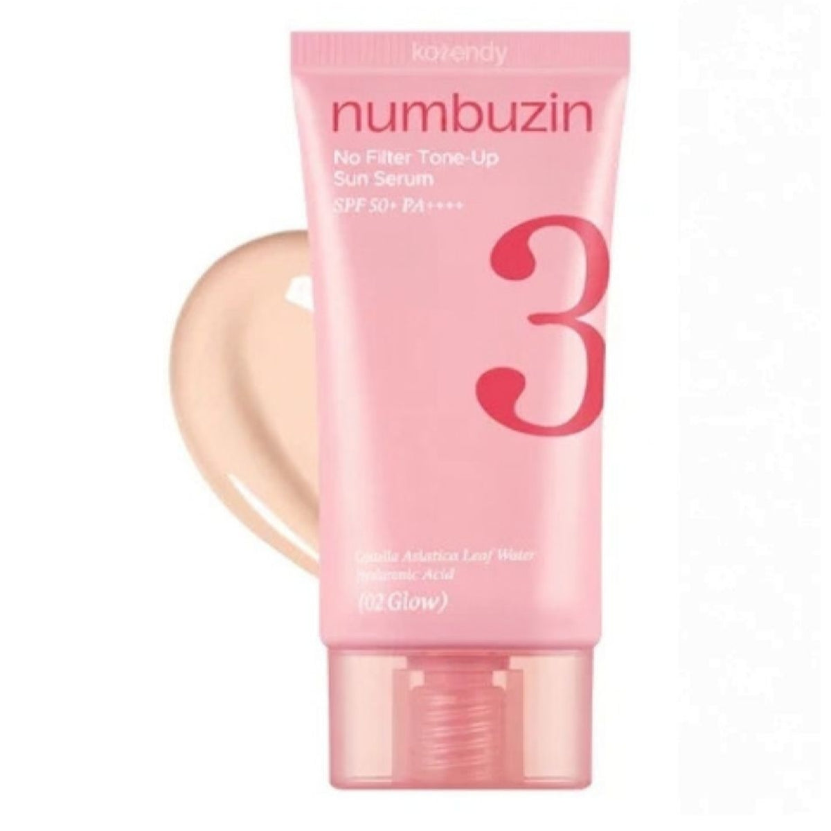 Numbuzin - No.02 Glow No Filter Tone-up Sun Serum Spf50++++ 50ml