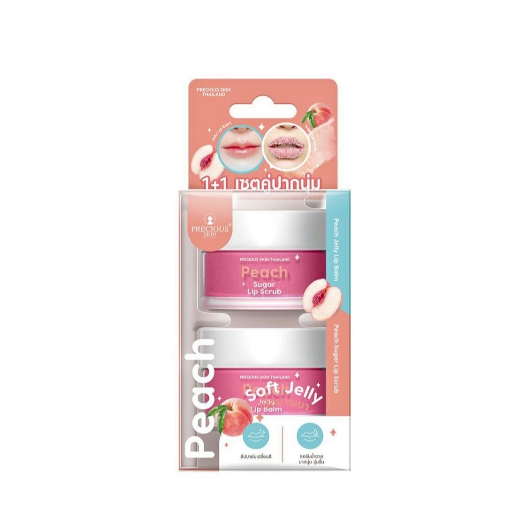 Precious Skin Peach Soft Jelly Lip Balm 2pcs