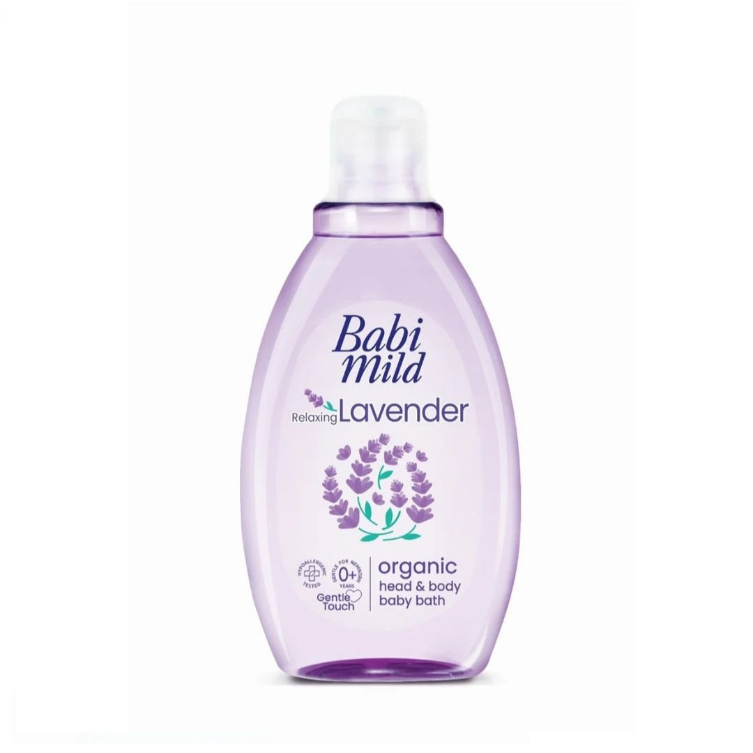 Babi Mild Relaxing Lavender Organic Head & Body Baby Bath 180ml