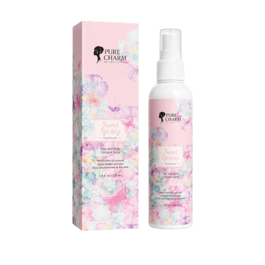 Pure Charm Natural Scent Body & Hair Cologne Spray Sweet Spring 100ml