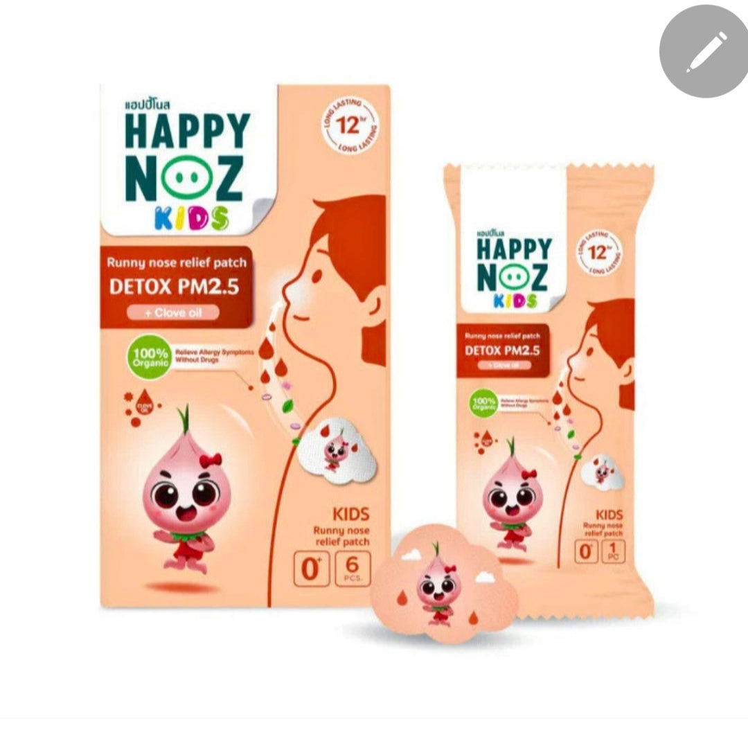 Happy Nose Onion Sticker With Clove Oil 6pcs