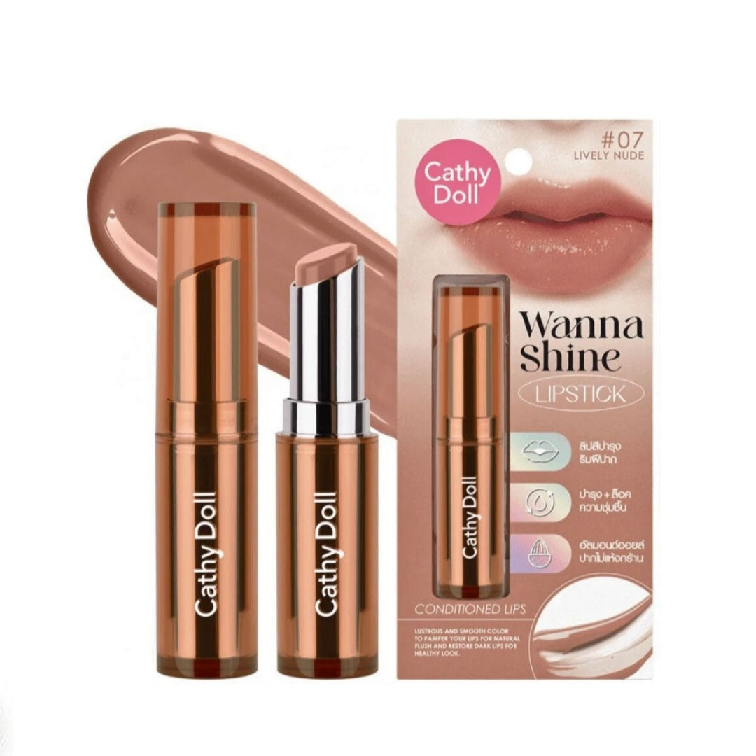 Cathy Doll Wanna Shine Lopstick (07) 3g