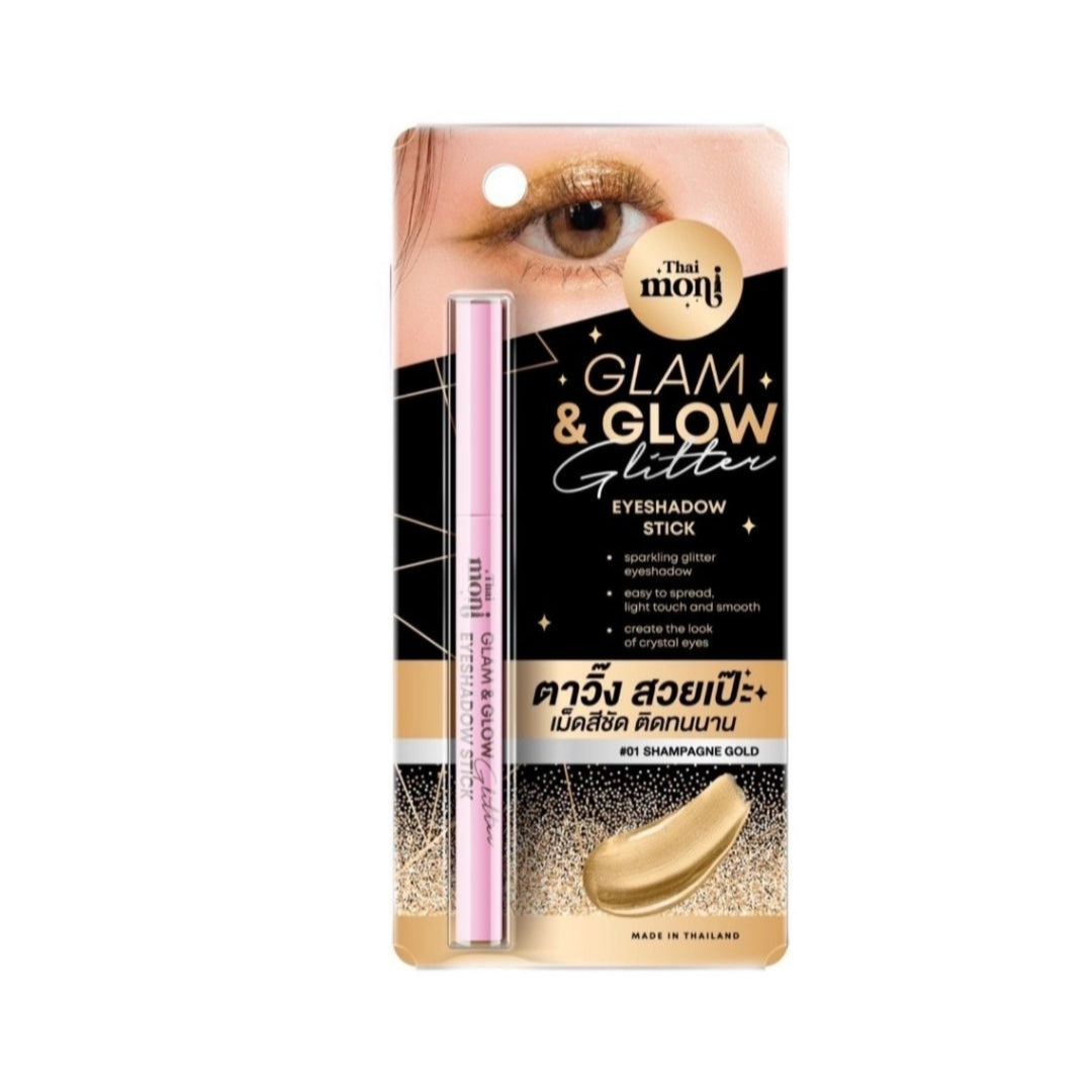 Hai Moni Galm & Glow Glitter Eyeshadow Stick No.01 Champagne Gold 1ml