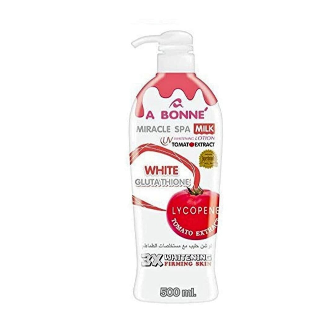A Bonne Miracle Spa Milk Tomato Extract Mixed Uv Whitening Lotion 500ml