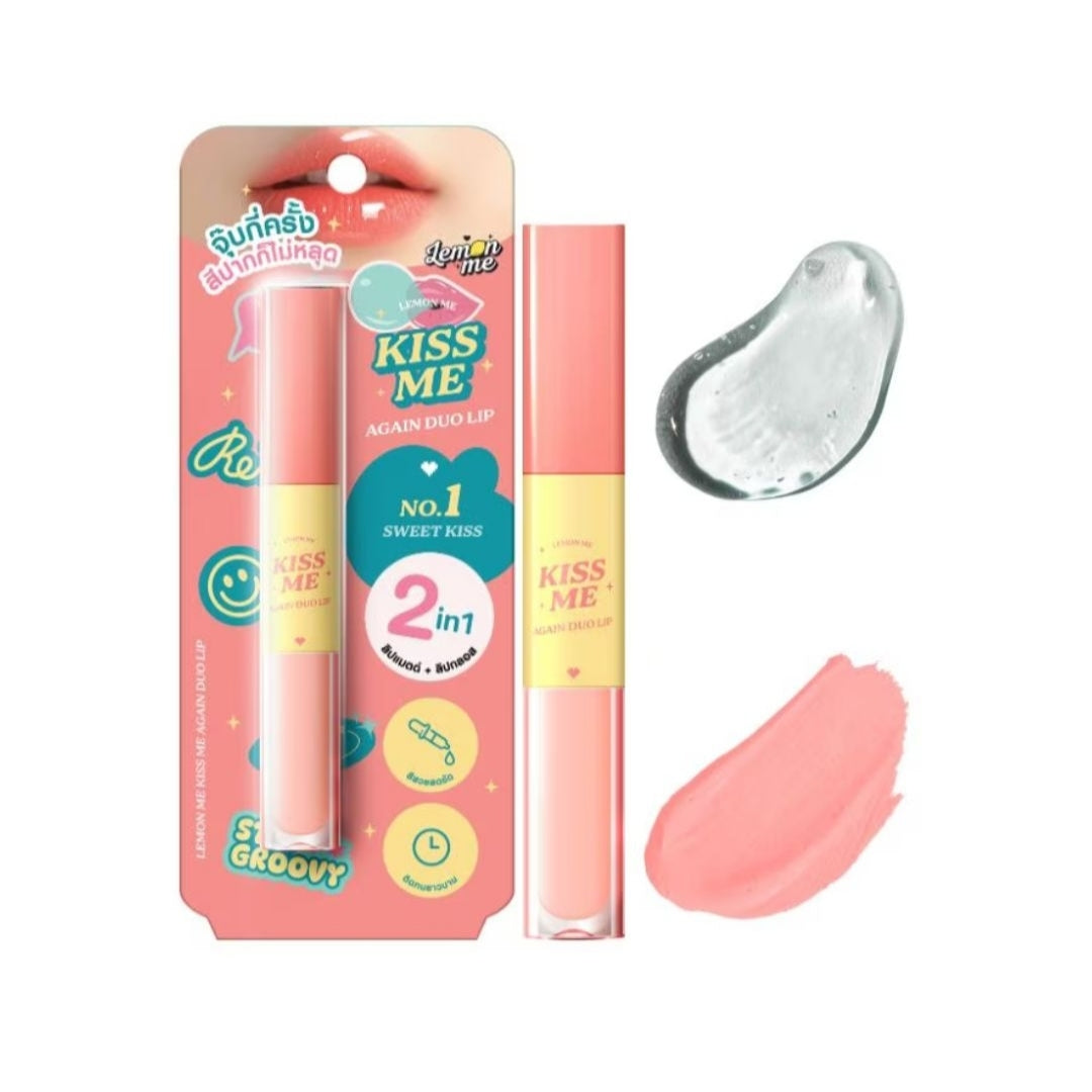 Lemon Me Kiss Me Again Duo Lip No.1 Sweet Kiss 3.2g
