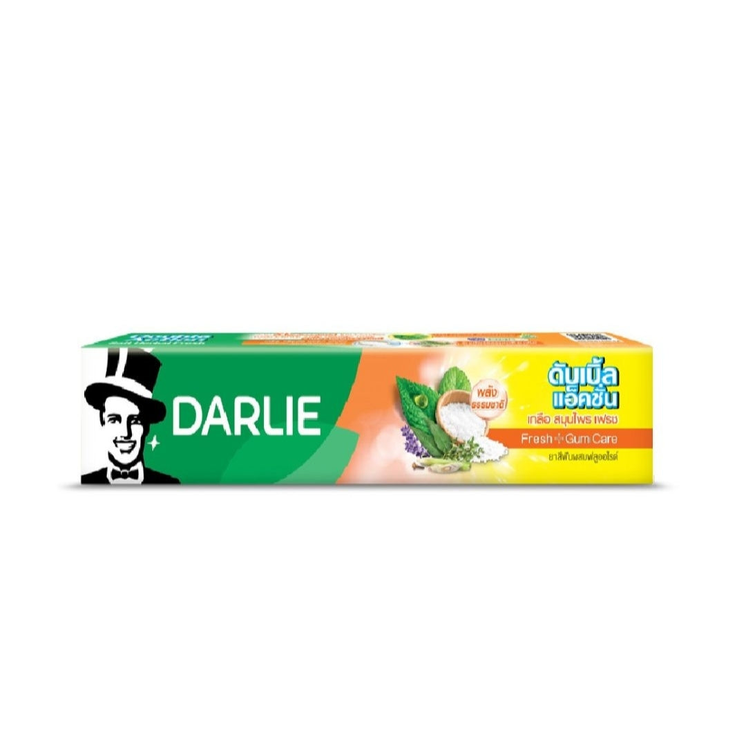 Darlie Double Action, Salt Herbal Fresh, Fluoride Toothpaste 75g