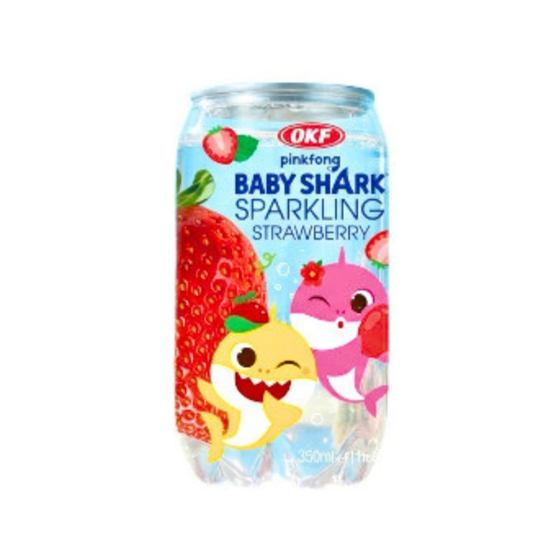 Okf Pinkfong Baby Shark Sparkling Strawberry 350ml