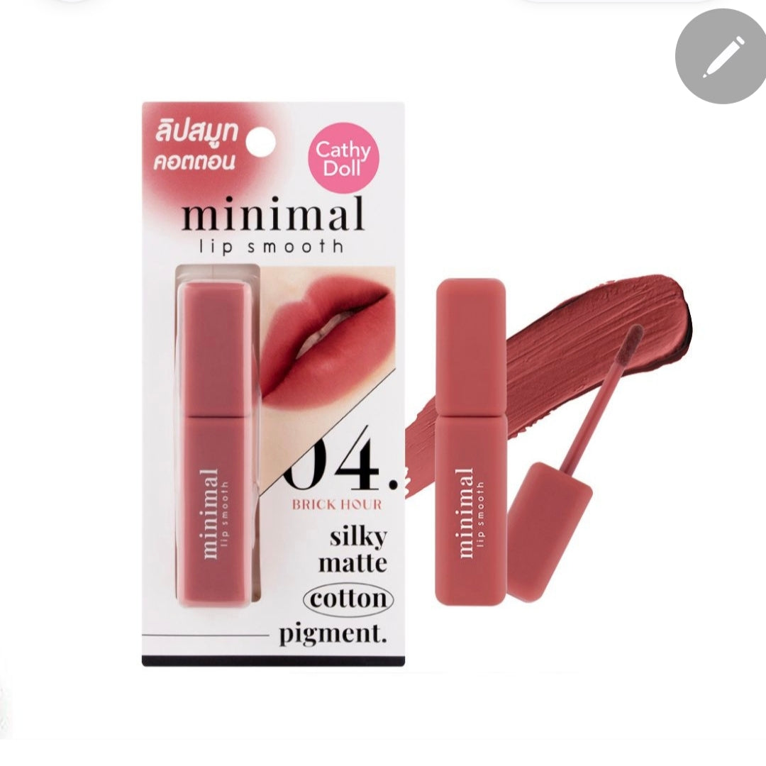 Cathy Doll Minimal Lip Smooth Silky Matte Brick Hour (04) 2.7g