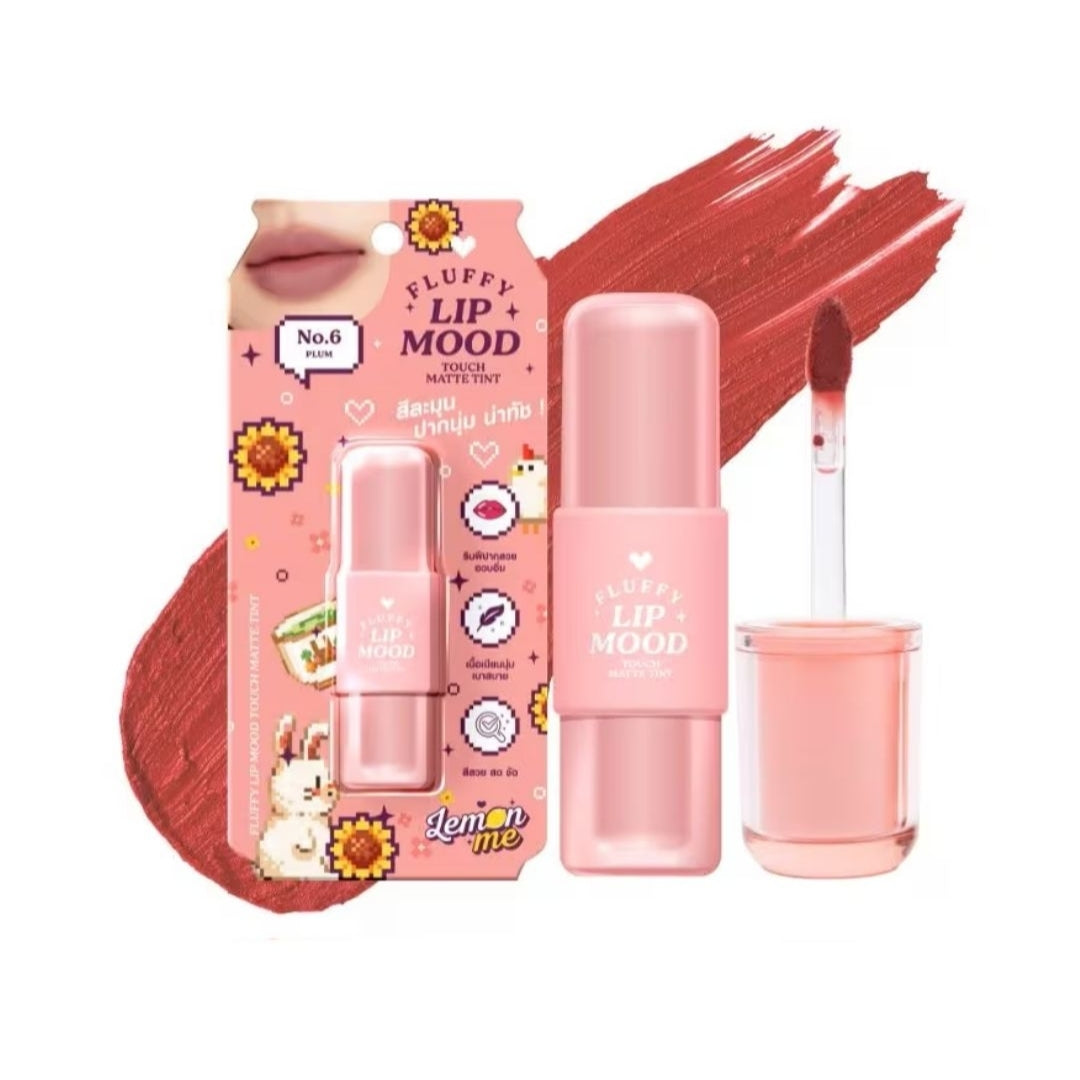 Lemon Me Fluffy Lip Mood Touch Matte Tint No.6 Plum 3g