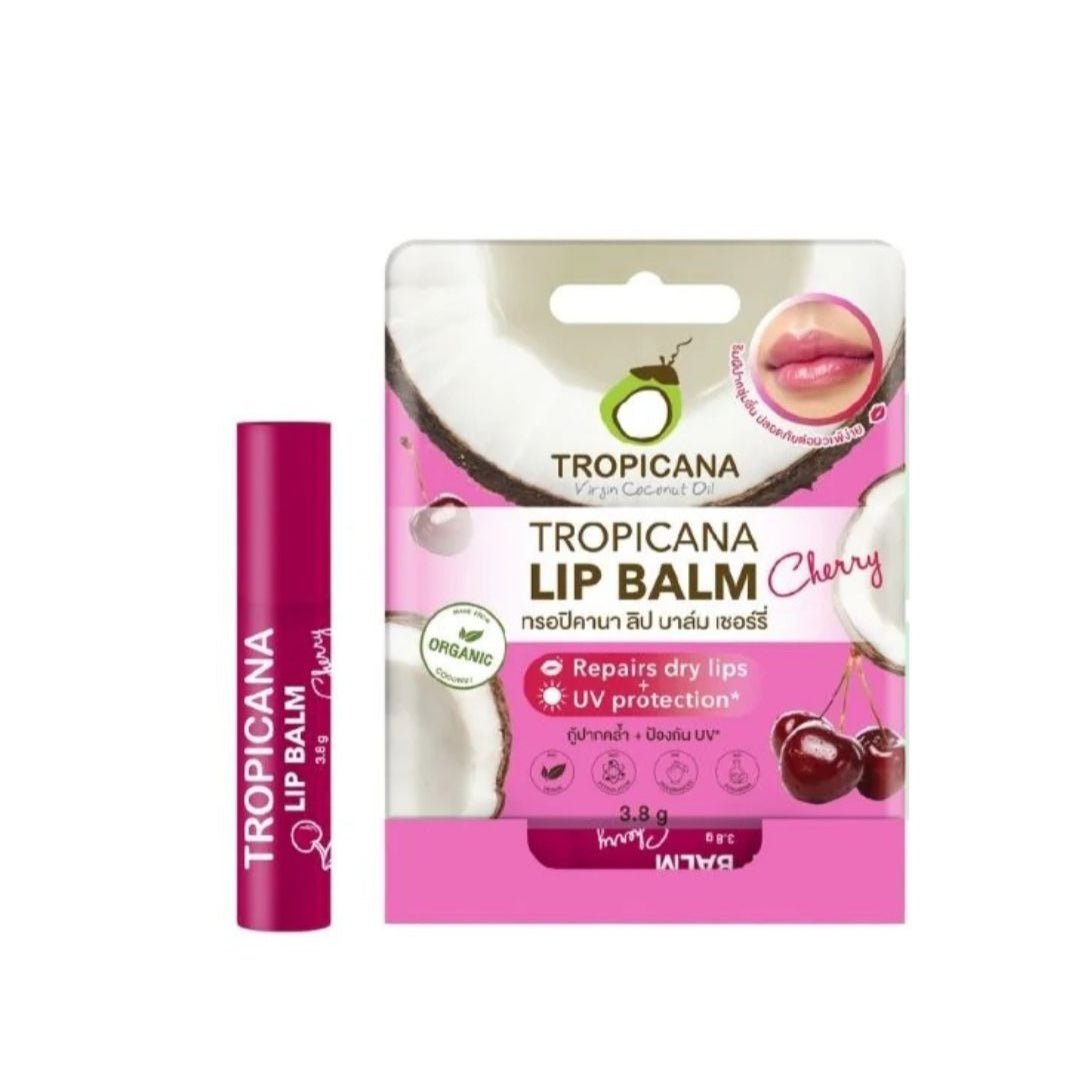 Tropicana Coconut Oil Treatment Lip Stick Cherry 3.8g