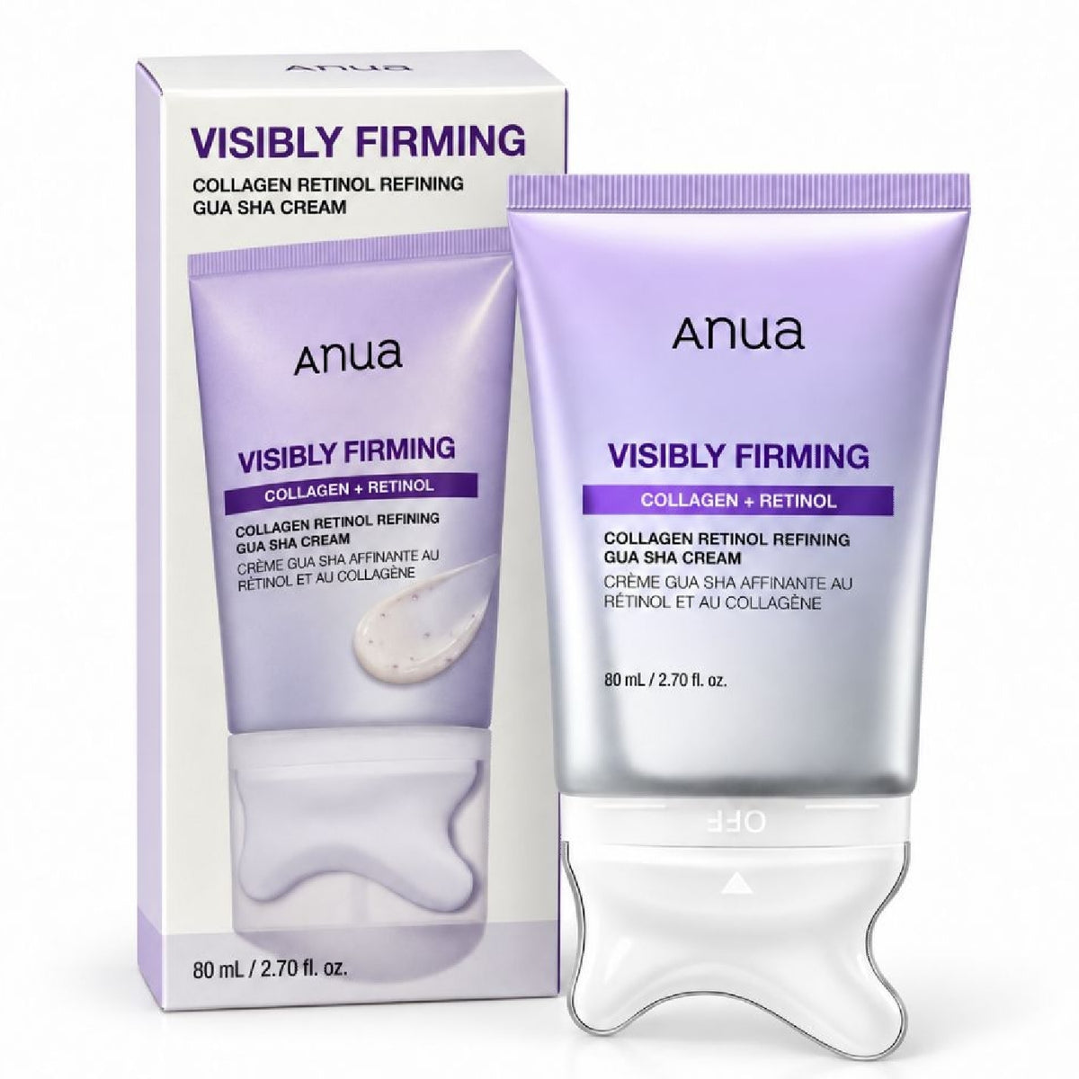 Anua Visibly Firming Collagen Retinol Refining Gua Sha Cream 80ml