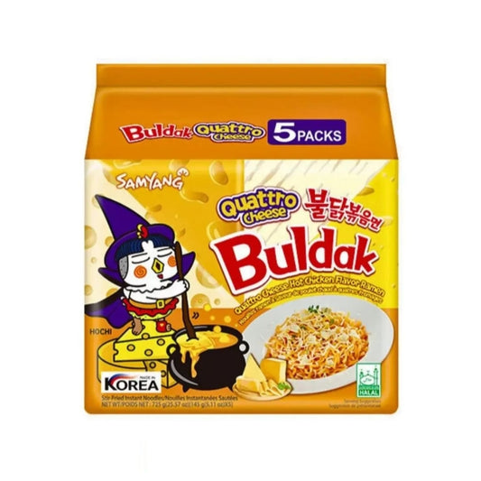 Samyang Buldak Quattro Cheese Ramen (145g X 5pack)