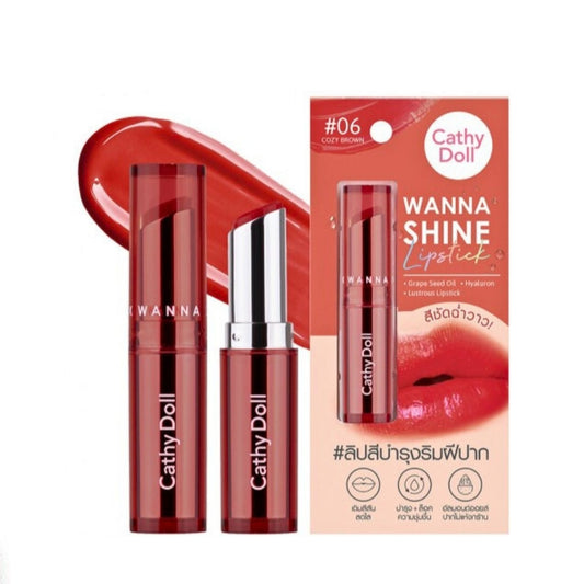 Cathy Doll Wanna Shine Lopstick (06) 3g