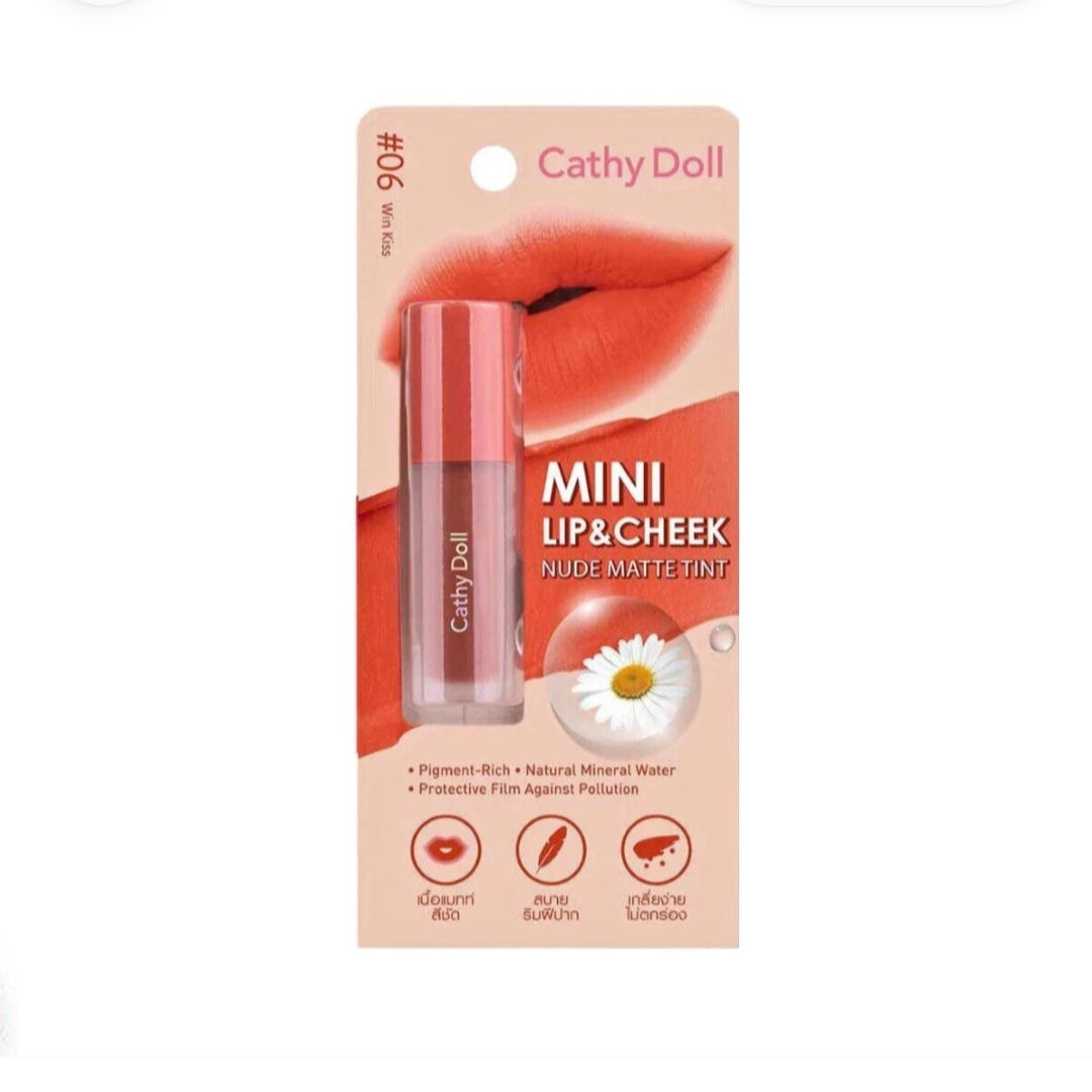 Cathy Doll Mini Lip & Cheek Nude Matte Tint (06) 2.1g