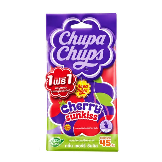 Chupa Chups Fresh Time Paper Air Freshener Cherry Sunskiss 2pcs