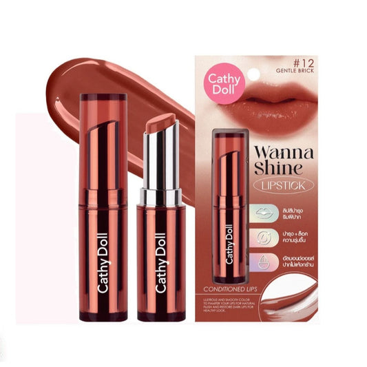 Cathy Doll Wanna Shine Lopstick (12) 3g
