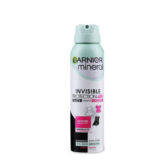 Garnier Mineral Invisible Black & White Colors 48h Floral Touch 150ml