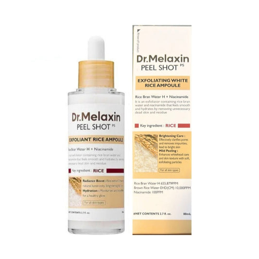 Dr.melaxin Peel Shot Glow White Rice Peeling Ampoule 80ml