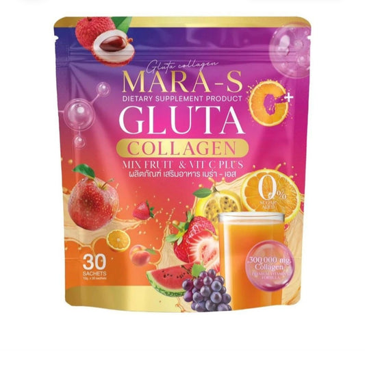 Mara-s Gluta Collagen Mix Fruit & Vit C Plus 30sachets