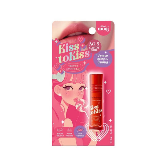 Thai Moni Kiss Tokiss Velvet Matte Lip No.5 Candy Girl 2.4g