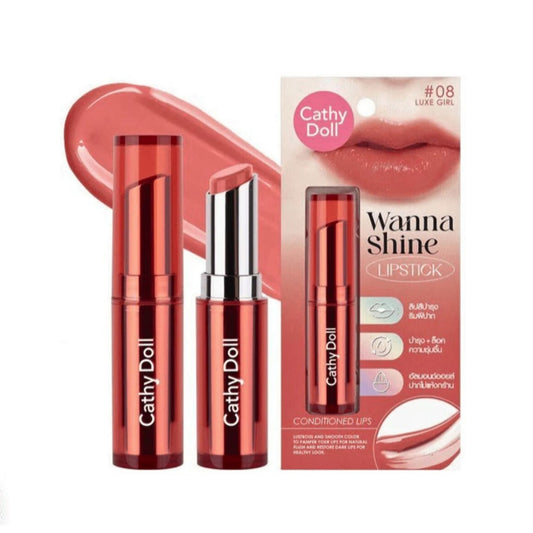Cathy Doll Wanna Shine Lopstick (08) 3g