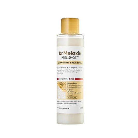 Dr.melaxin - Peel Shot Glow White Rice Toner 200ml