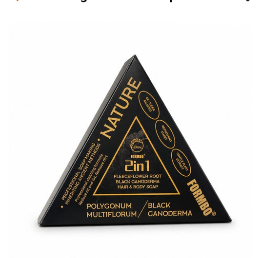 Triangle Nature Soap Formbo Black Ganoderma 120g