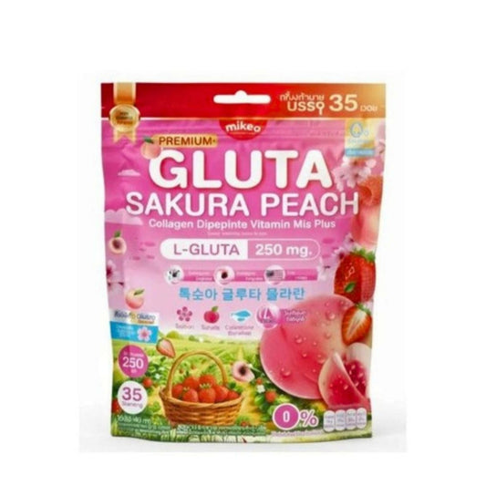 Mikeo Gluta Sakura Peach L-gluta 250mg (10g X 35bags)