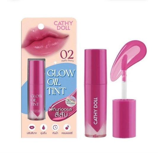 Cathy Doll Lip Tint Glow Oil Tint (no.02) Fluffy Berry 2.4g