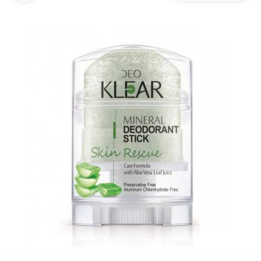 Deo Klear Mineral Deodorant Stick Skin Rescue 70g