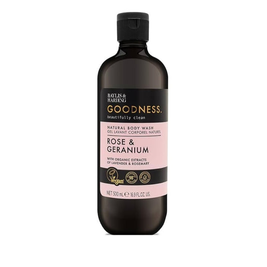 Baylis & Harding Goodness Rose & Geranium Body Wash 500ml