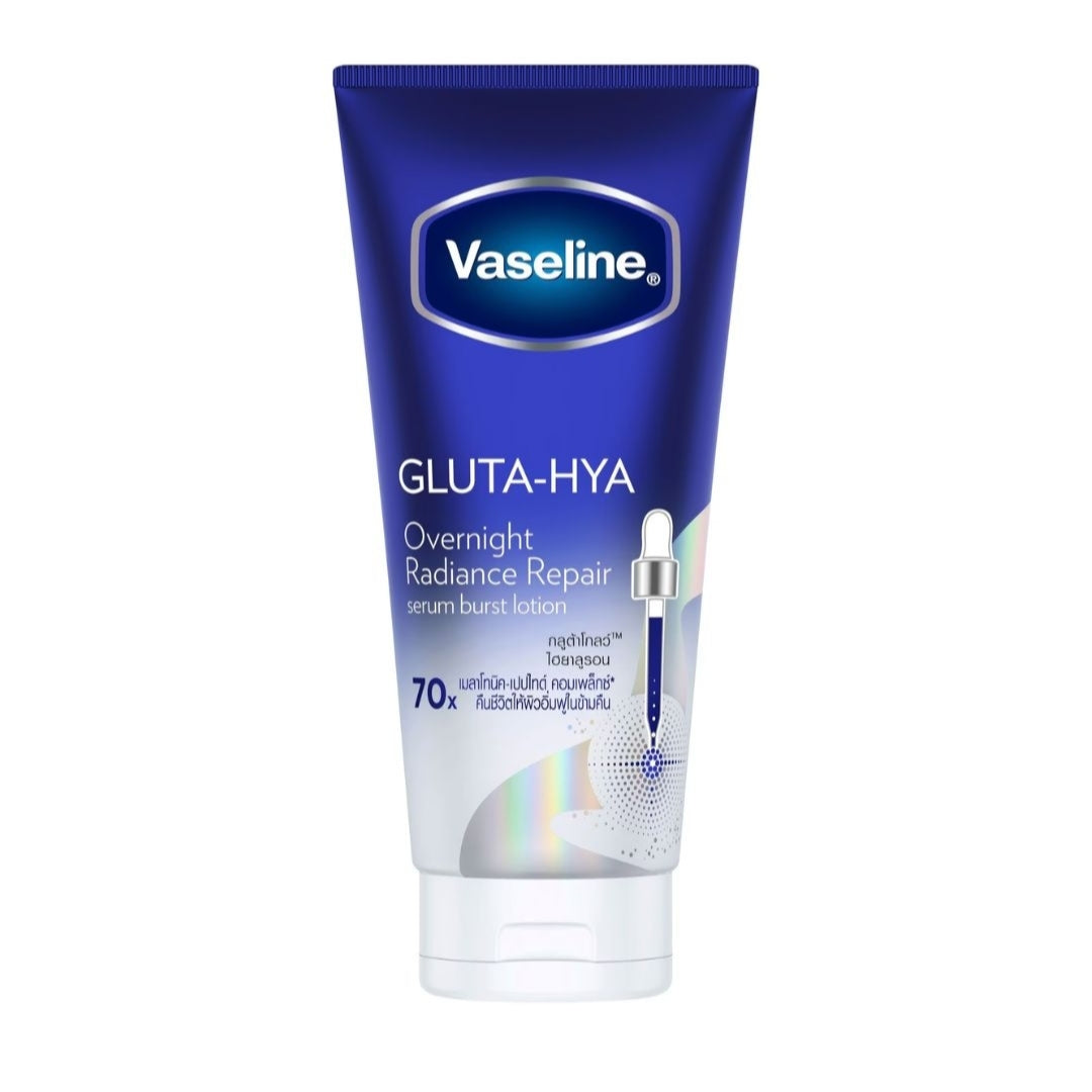 Vaseline Gluta-hya 70x Serum Burst Lotion Overnight Radiance Repair 300ml