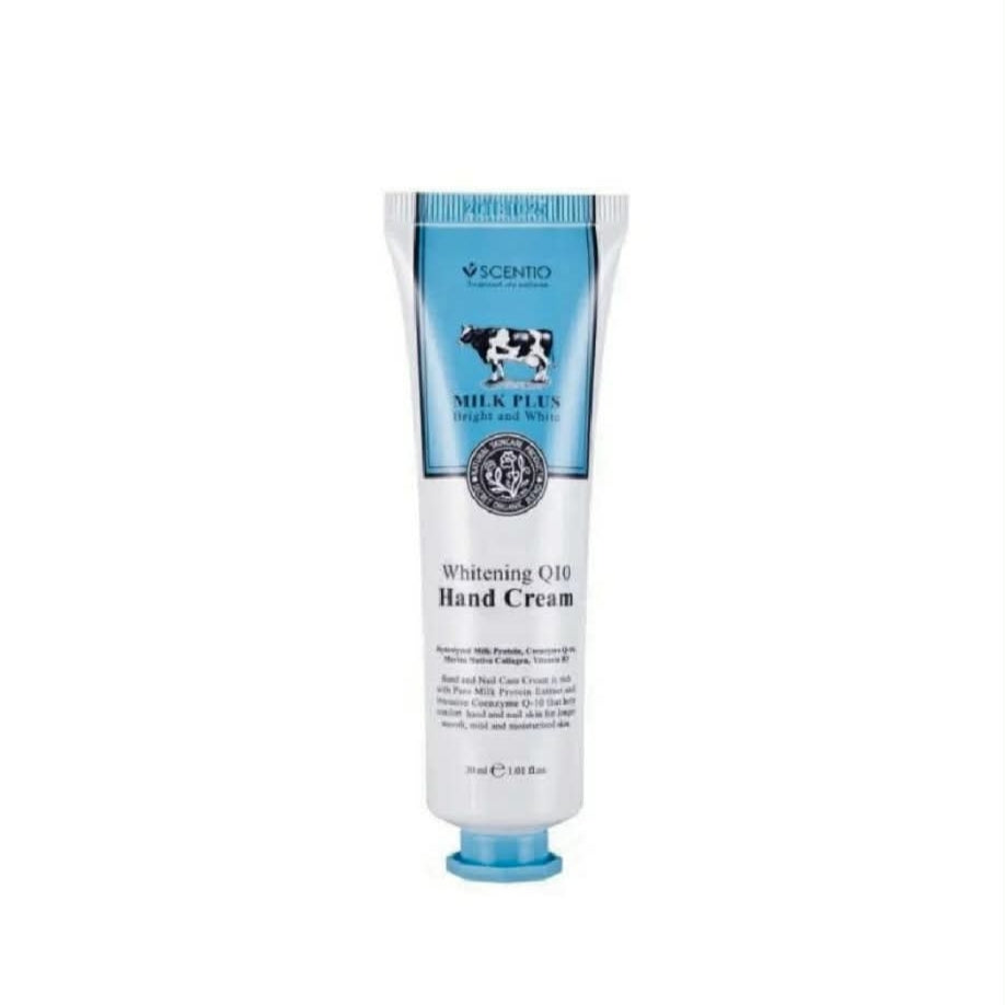Scentio Milk Plus Whitening Q10 Hand Cream, 30ml