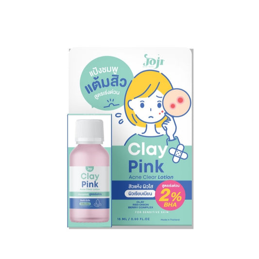 Joji Secret Young Pink Clay Lotion For Acne Treatment 15ml