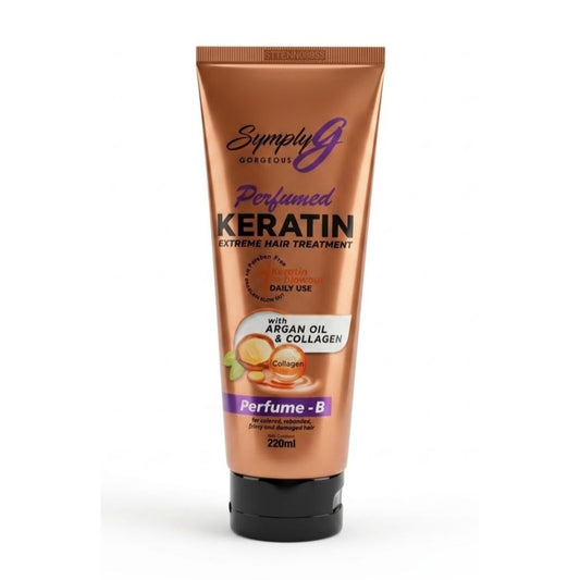 Symply Gorgeous Keratin Extreme Hair Treament With Argan Oil & Keratin Collagen Perfume -b 220ml