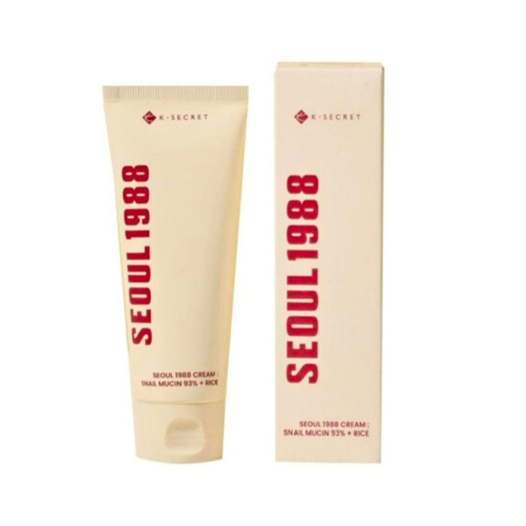 K-secret Seoul 1988 Cream: Snail Mucin 93% + Rice 100ml