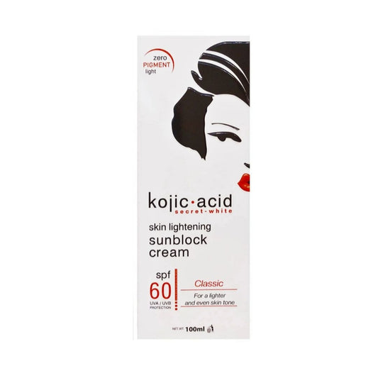 Kojic Acid Skin Lightening Sunblock Cream Spf 60 100ml