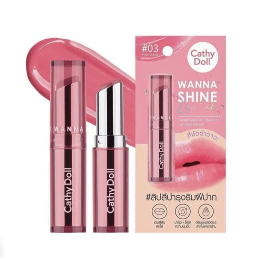 Cathy Doll Wanna Shine Lopstick (03) 3g