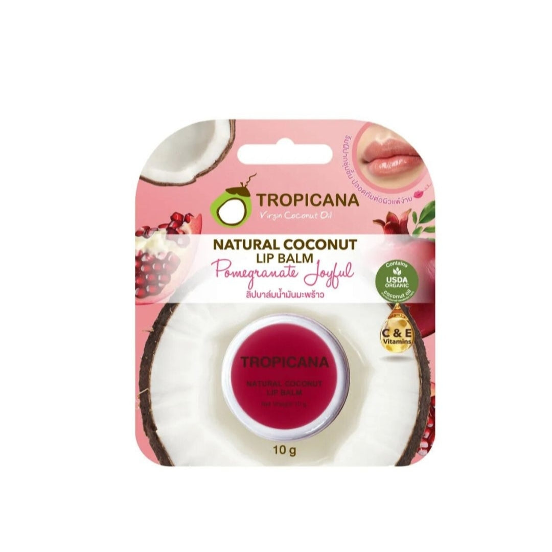 Tropicana Coconut Lip Balm Pomegranate Joyful 10g