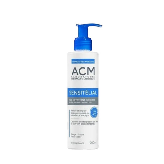 Acm Sensitelial Ultra Rich Cleansing Gel For Dry Skin 200ml