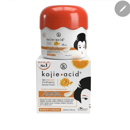 Kojie Acid Skin Vitamin C X10 Whitening Booester Cream 220ml