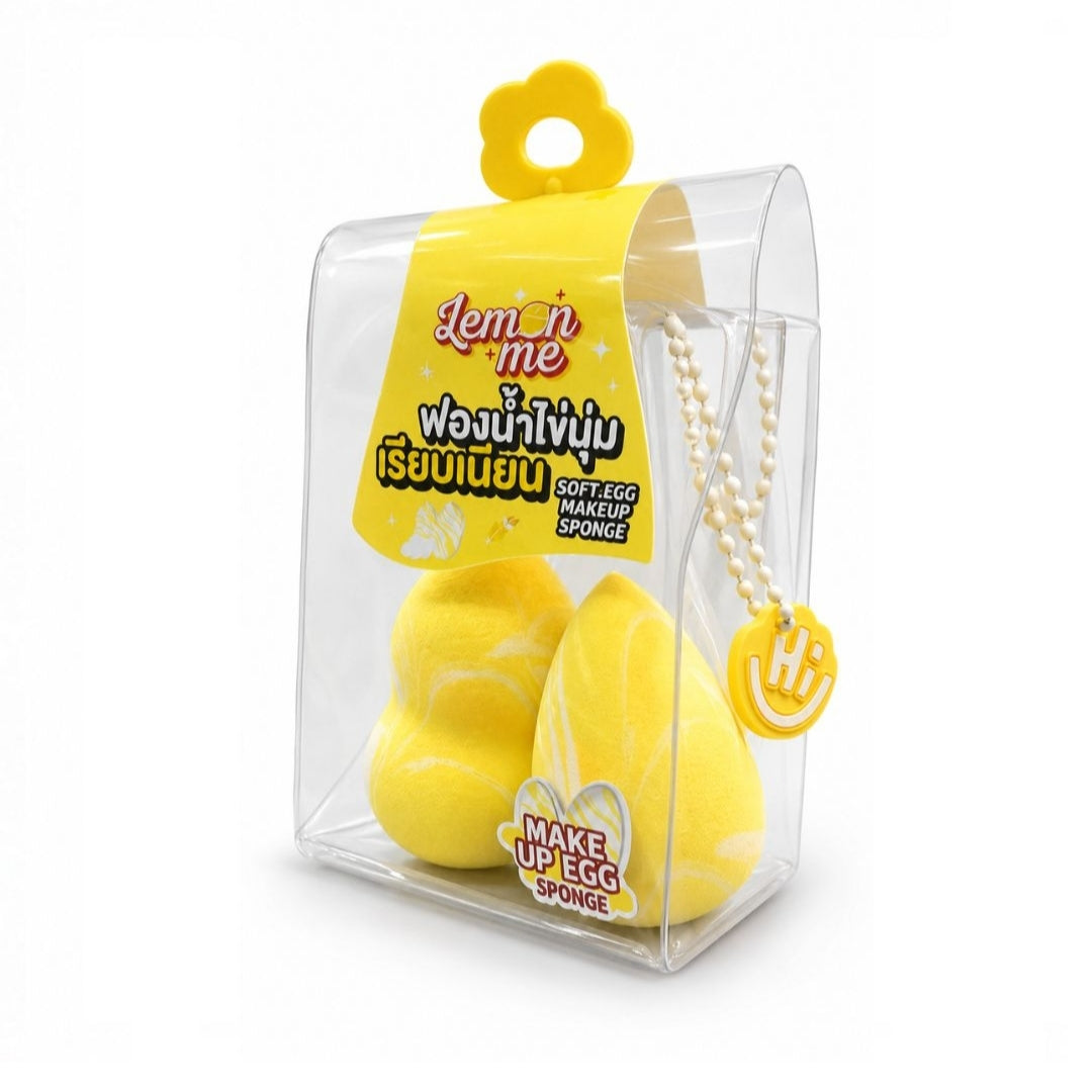 Lemon Me Make Up Egg Sponge (yellow) 2pcs