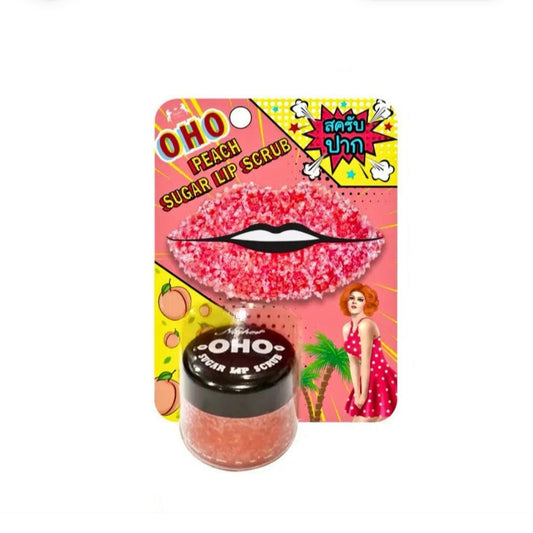 Oho Peach Sugar Lip Scrub 25g