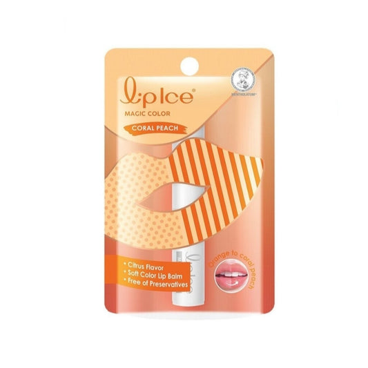Mentholatum Lip Ice Lipice Magic Color Peach Orange 2g