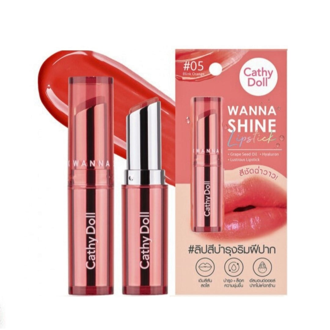 Cathy Doll Wanna Shine Lopstick (05) 3g