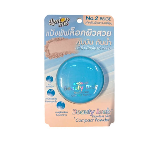 Lemon Me Beauty Lock Flawless Skin Compact Powder (no.2) 7.8g