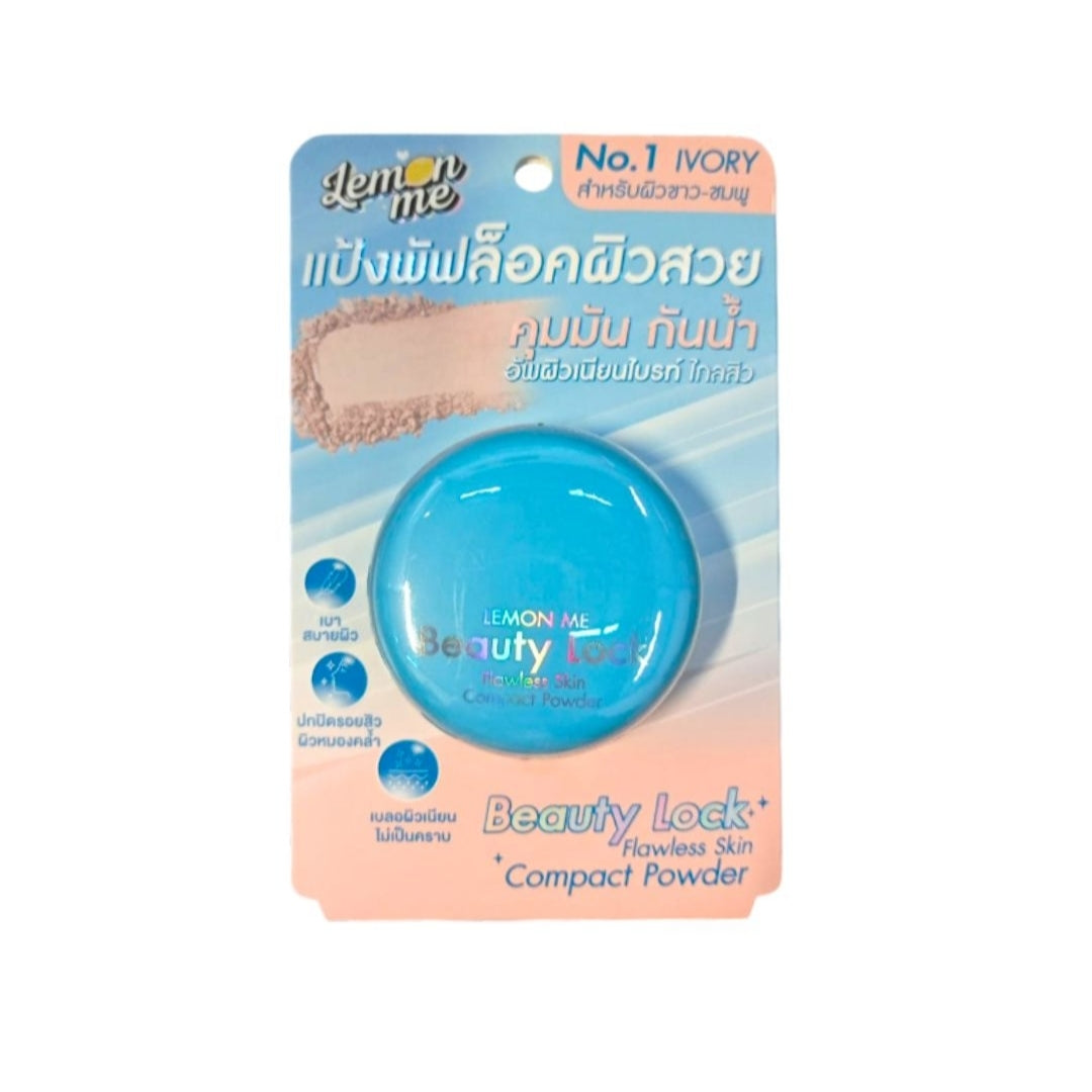 Lemon Me Beauty Lock Flawless Skin Compact Powder (no.1)